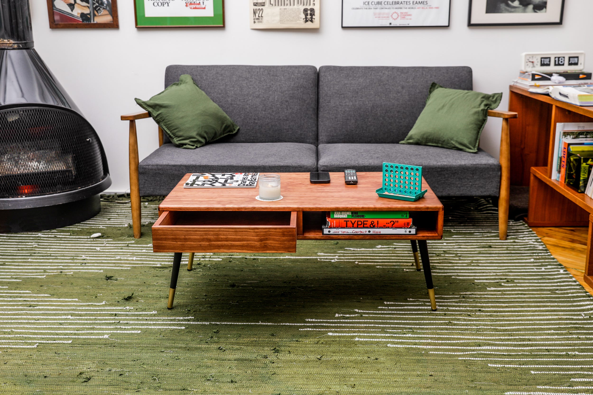 Add Style to Your Living Room With This DIY Mid-Century Coffee Table