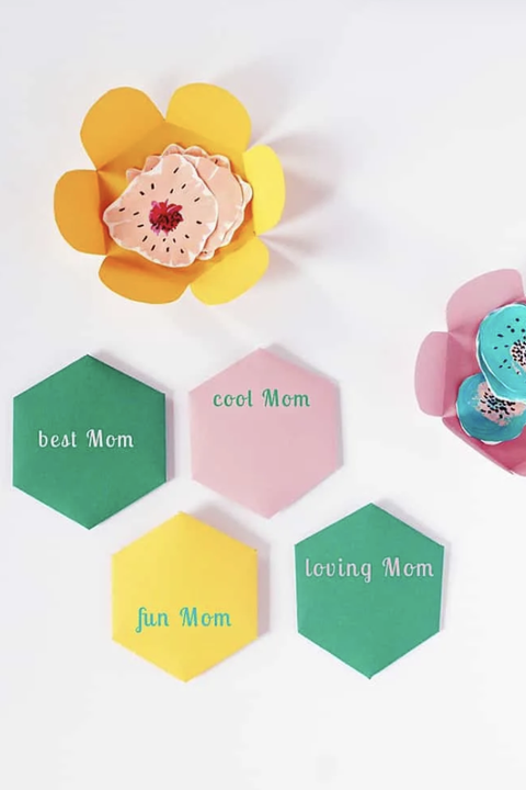 paper flower mothers day card