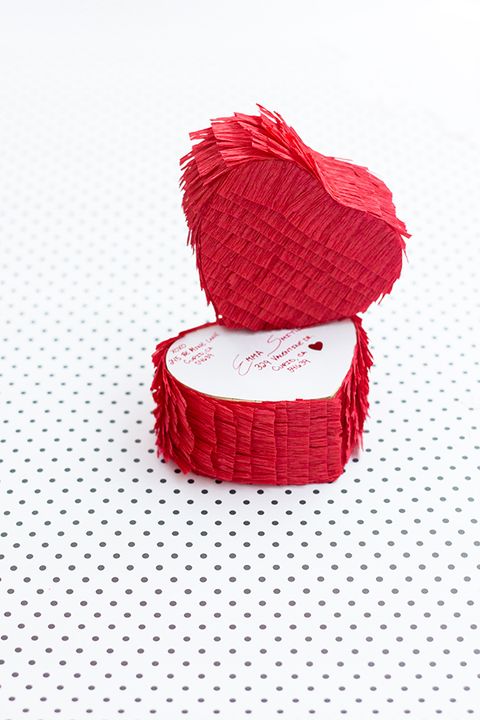 paper mache heart valentines day decorations