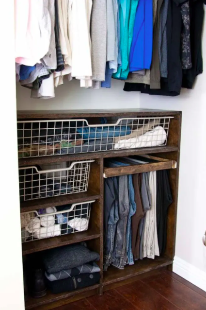 21 Diy Closet Organization Ideas Best, How To Make Pull Out Shelves For Closet
