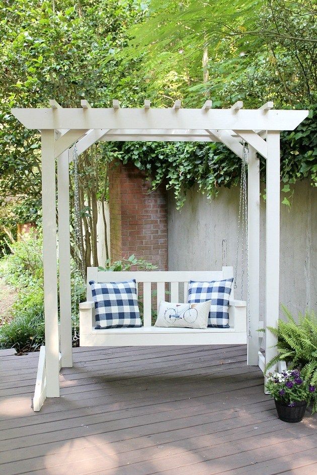 16 Porch Swing Plans Diy, How To Build A Free Standing Patio Swing