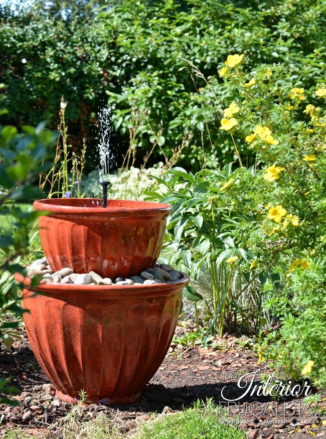 miniature fountain diy