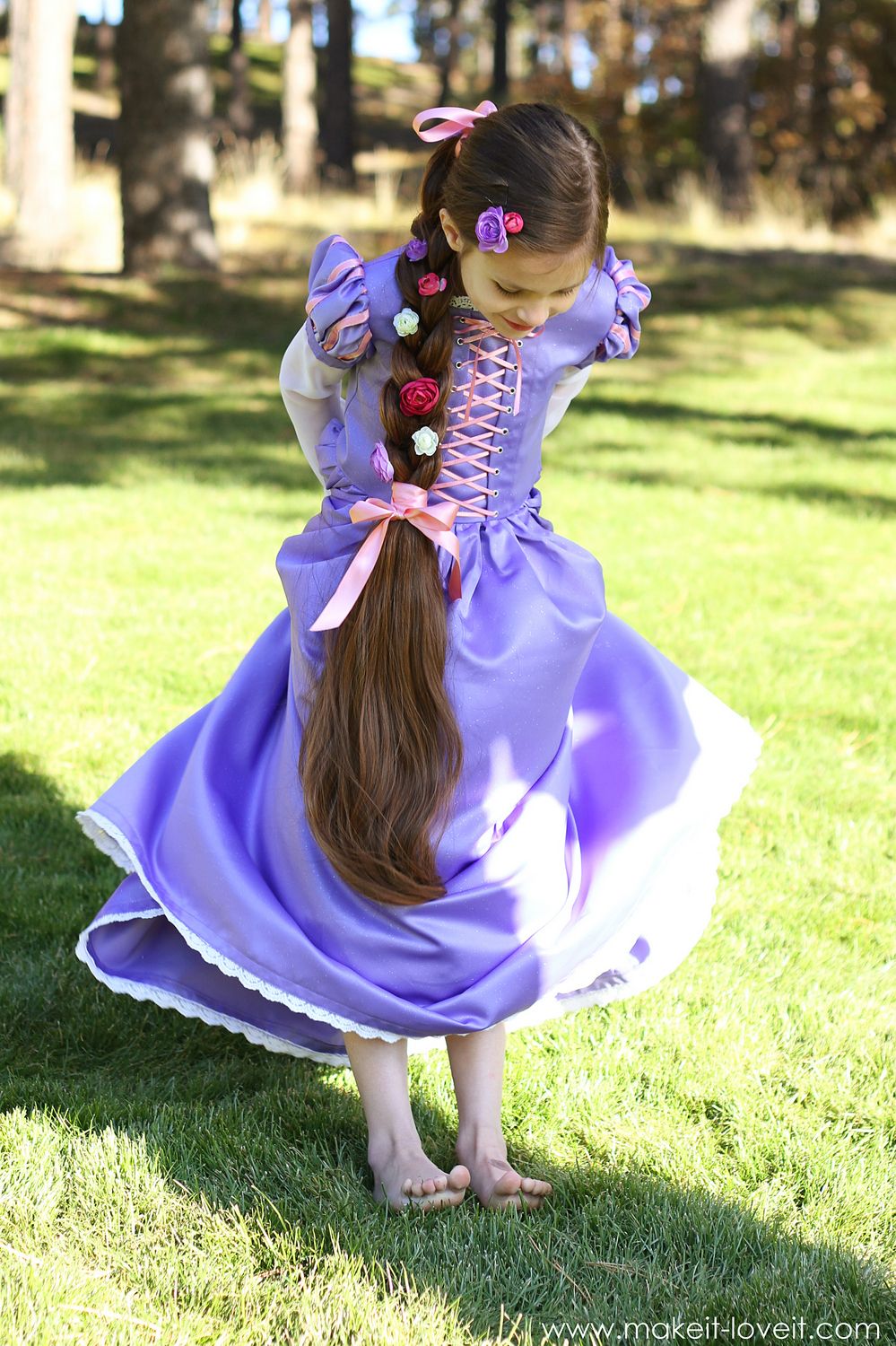 Girls Costume Cinderella Snow White Mermaid Sleeping Beauty Elsa Cape Halloween 
