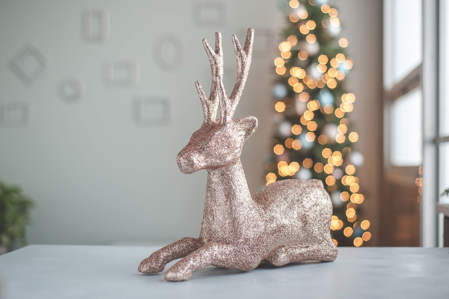 Reindeer Copper Metal Christmas Decoration Christmas Table Decoration 