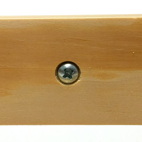 mountain hole with screws for diy spice rack