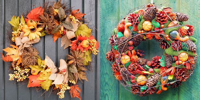 32 Diy Thanksgiving Wreaths Easy Thanksgiving Wreath Decorations