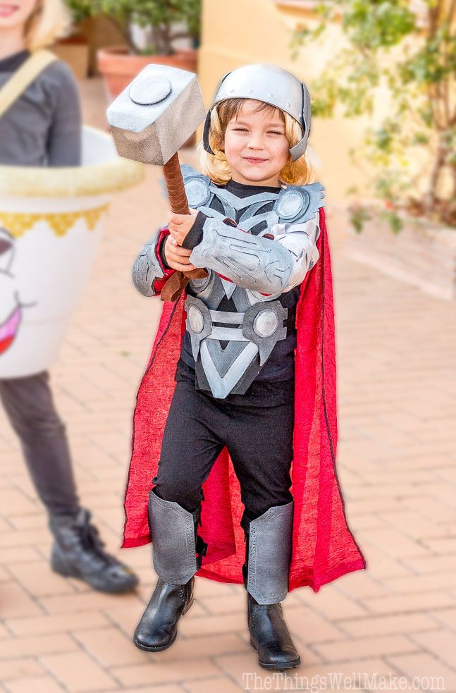 Boys Thor Costume Marvel Avengers Superhero Child Fancy Dress Outfit 