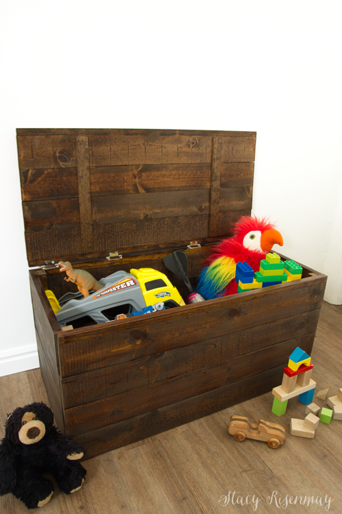 Kids Toys Organizer Storage Padded Bench 3 Bins Toy Box Chest Wooden Trunk 