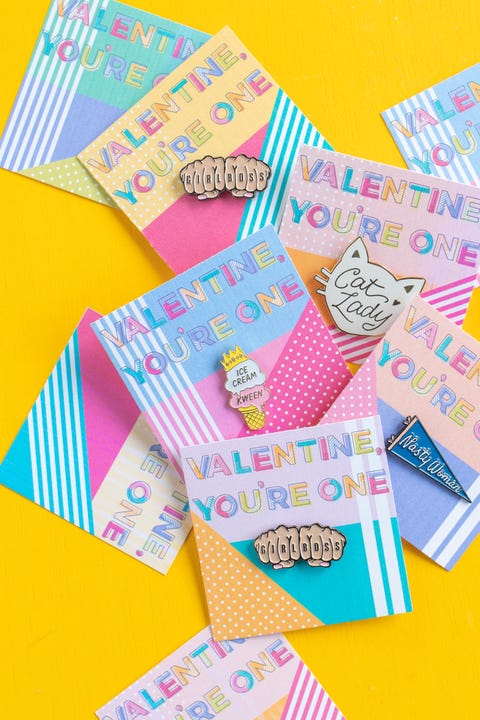 diy valentines day cards galentines pins