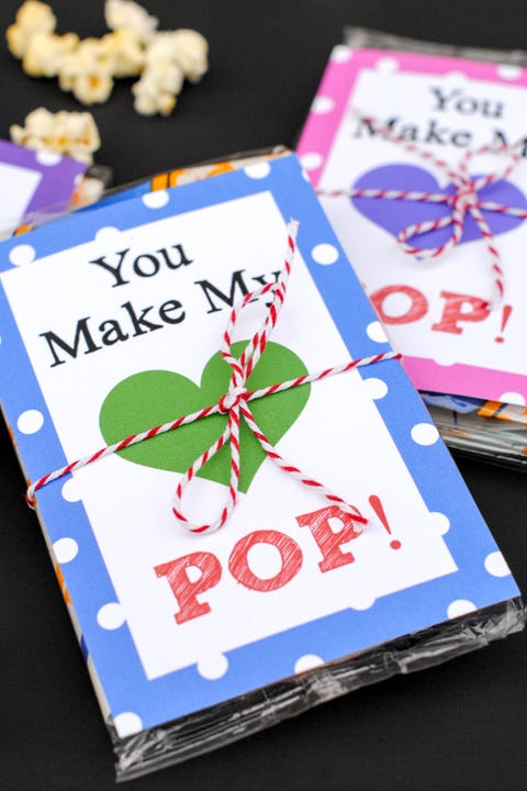 diy valentines day cards popcorn