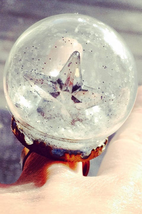 DIY Snow Globe Ring diy snow globs