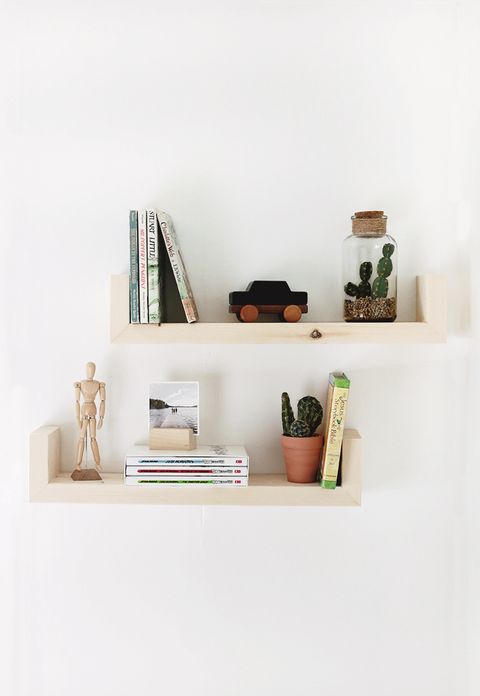 25 Best Diy Bookshelf Ideas 2021 Easy, White Wooden Wall Mounted Book Shelves