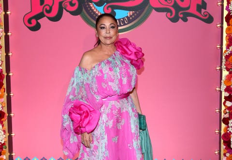 isabel pantoja attends the bal de la rose in monte carlo, on march 25, 2023, monaco