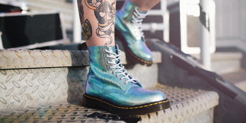 dr martens iridescent