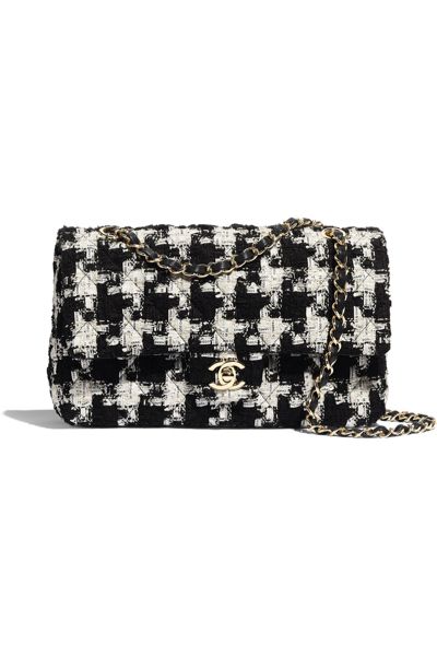 black white purse