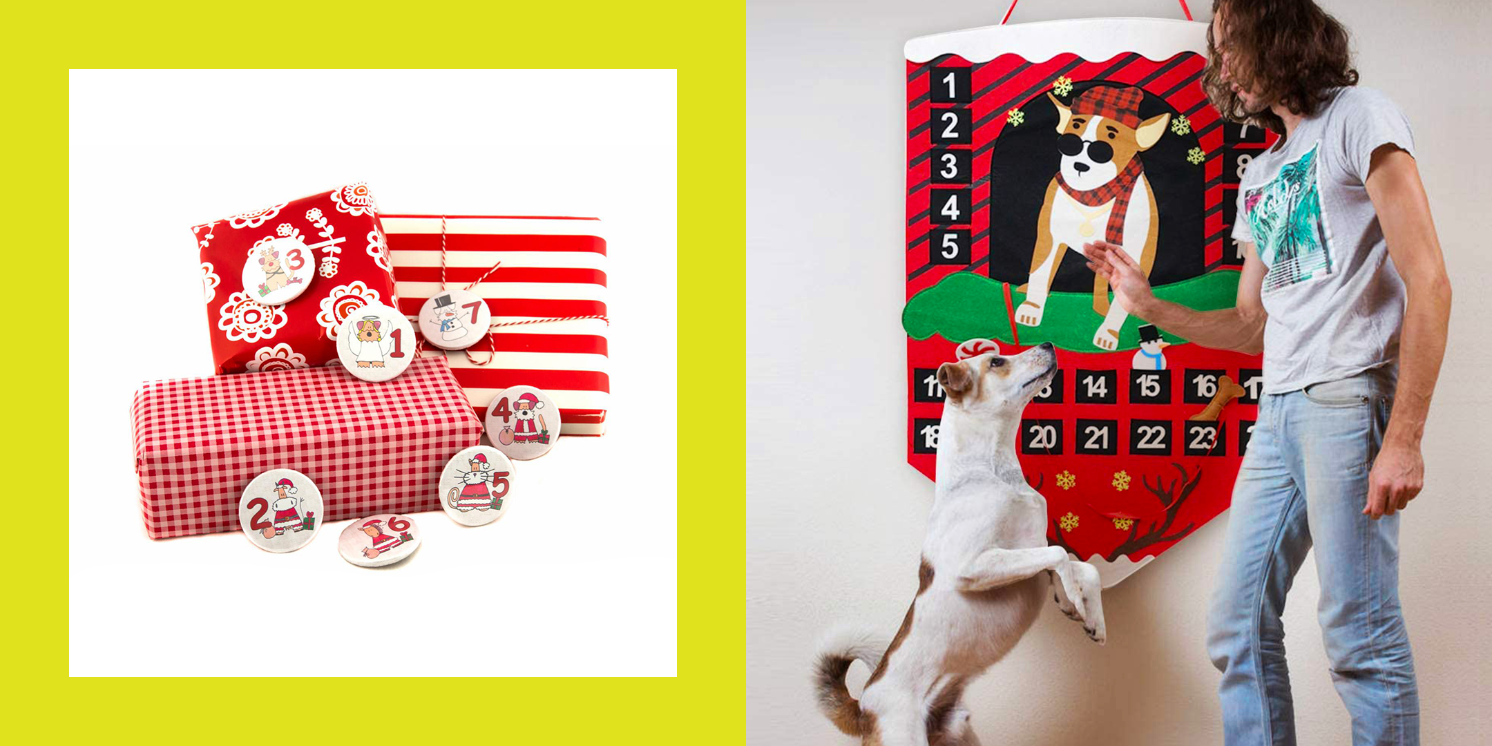 Byers' Choice Heirloom Wooden Advent Calendar Dog Breeds  AC22 NIB 