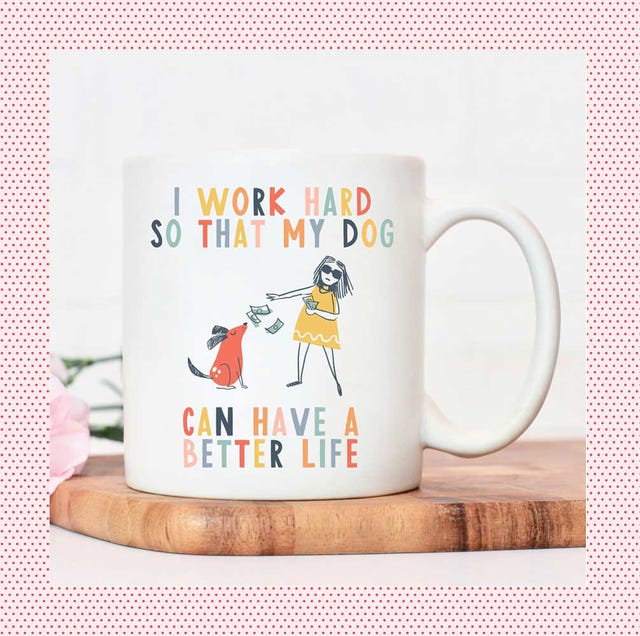 dog mom gifts  i work hard so that my dog can have a better life mug and she's my sweet potato i yam matching owner tshirt and dog bandana