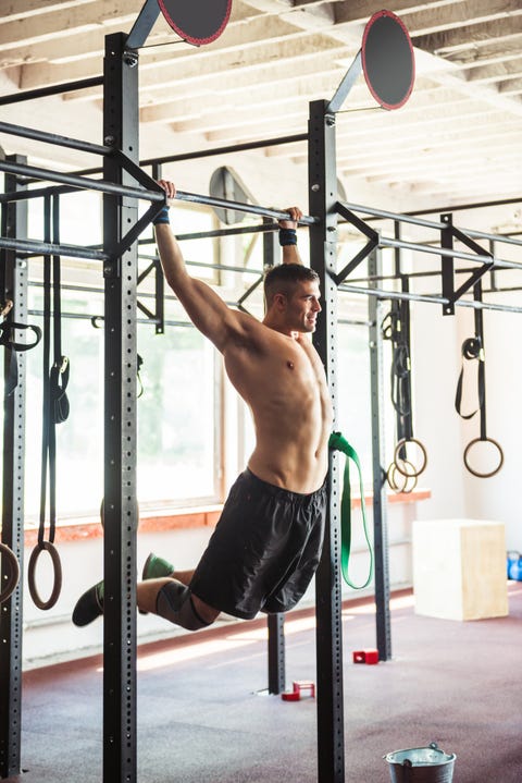 Doing pull ups