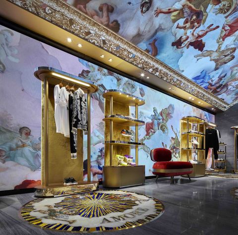 The Modern Baroque Interiors of Dolce & Gabbana's new store in Rome