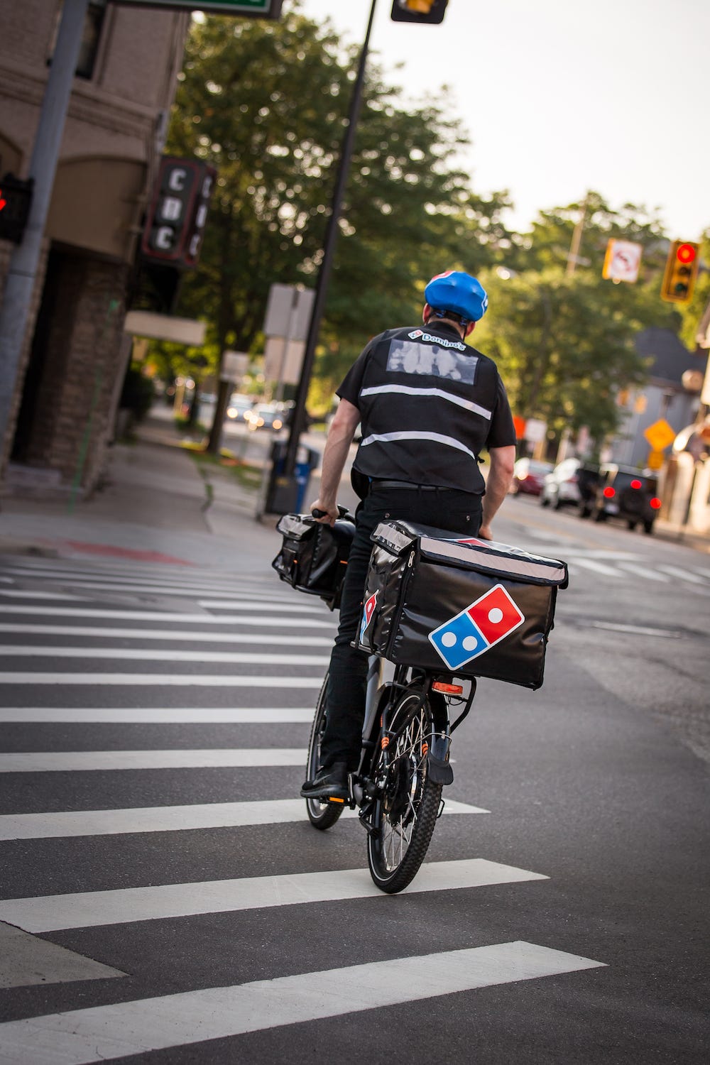 dominos bicycle delivery