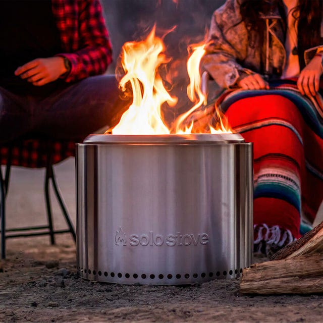 models around a bonfire
