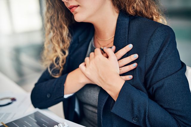 don't ignore chest pain by trying to work through it