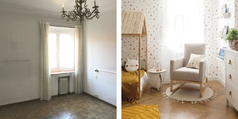 dormitorio infantil antes y después