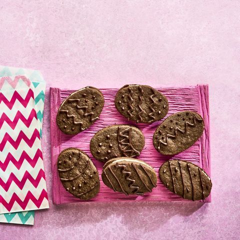 easter biscuits double chocolate shortbreads