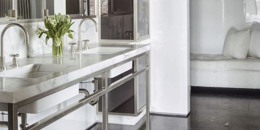 Gorgeous Double Vanity Design Ideas, Small Double Sink Vanity White