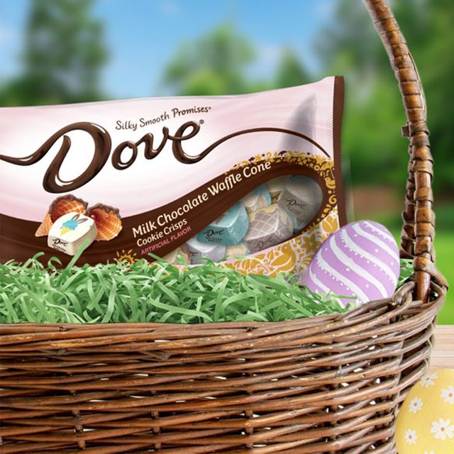 dove milk chocolate waffle cone cookie crisps easter candy