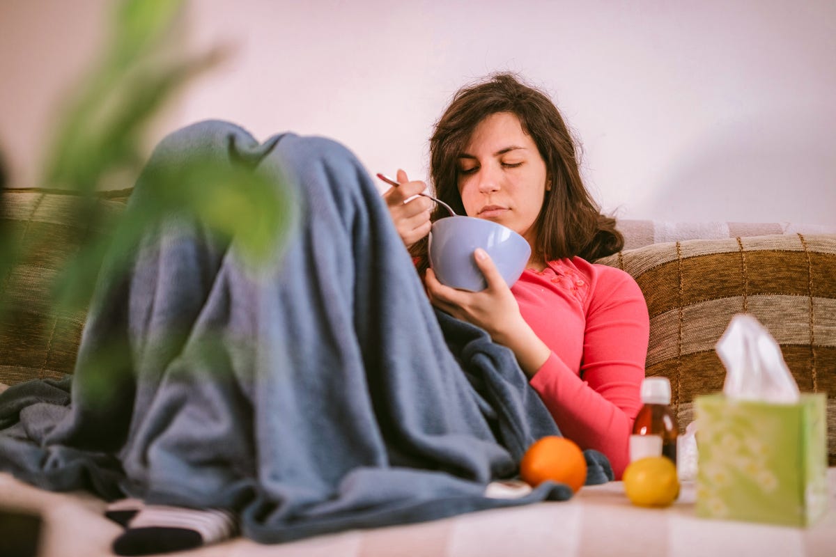 Does chicken soup help with a cold?