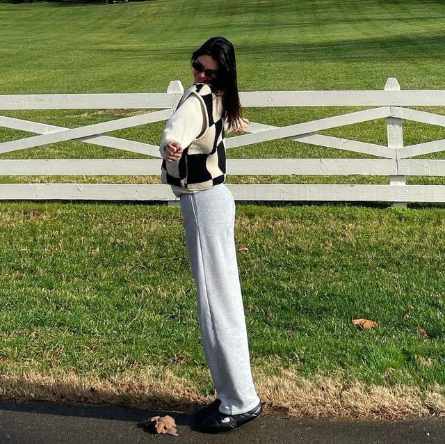 kendall jenner stands on a farm wearing a sluffer shoe in a roundup of sluffer shoes