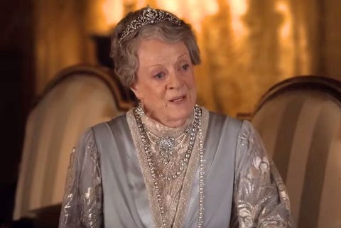 downton abbey movie violet crawley, dowager countess