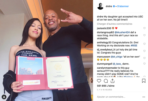 Dr Dre Schept Op Dat Zijn Dochter Zonder Hulp Op Usc Is Gekomen