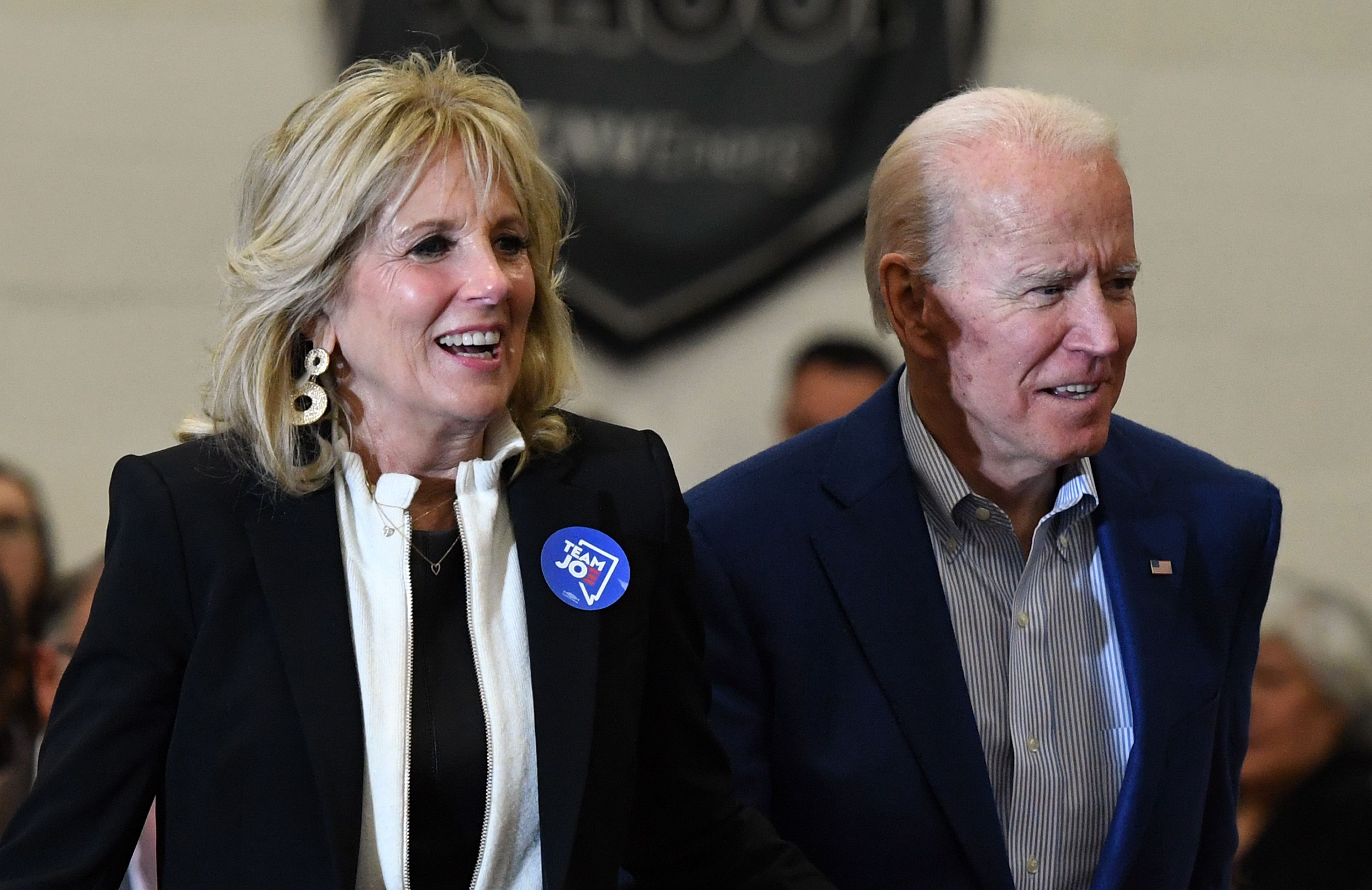 joe biden x wife with first