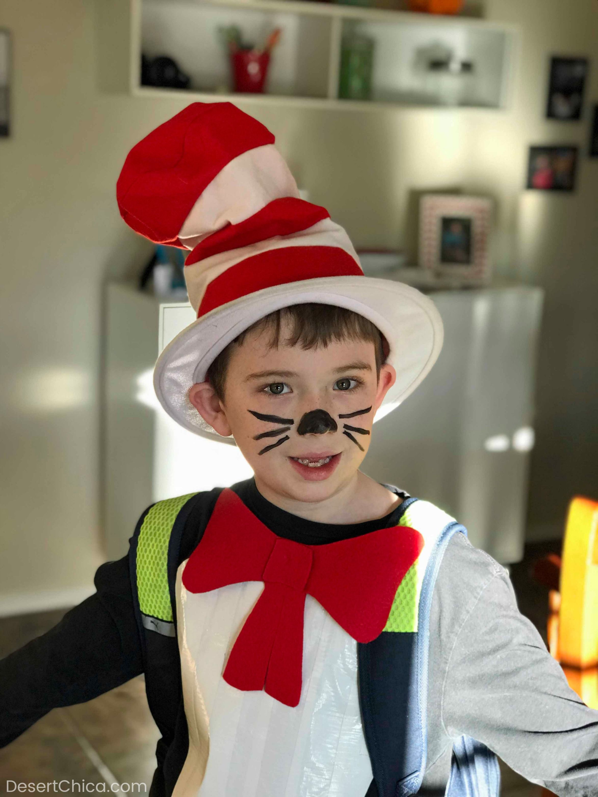 cat in the hat halloween makeup