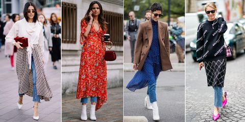 How to wear dresses over jeans – Styling advice for wearing dresses ...