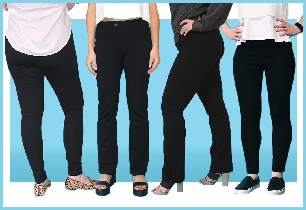 Women/'s Career Pants Office Work Business Trousers Slacks Straight Leg Plus Size