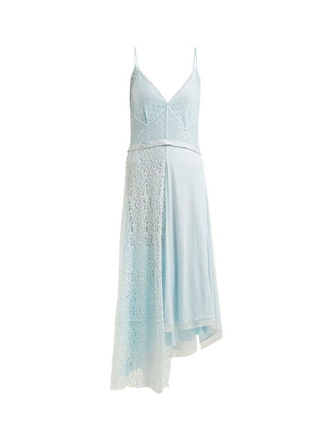 Clothing, Dress, Day dress, White, Turquoise, Aqua, Cocktail dress, Gown, Neck, One-piece garment, 