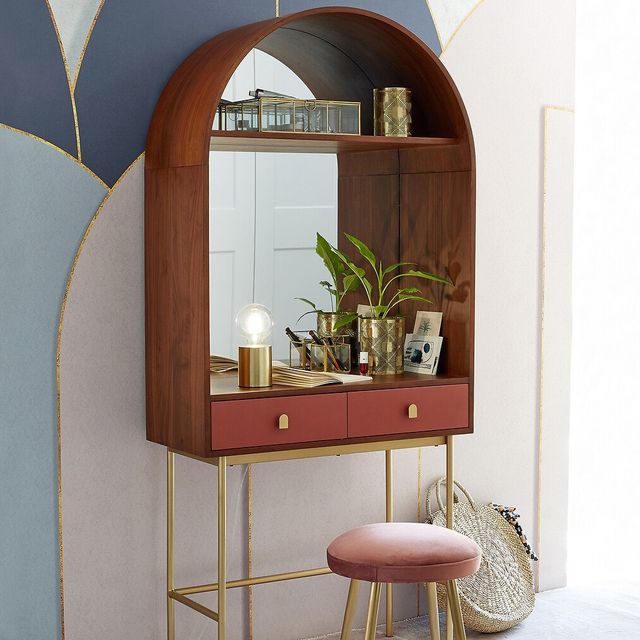 20 Dressing Tables To Make Your Room, Round Dressing Table Mirror