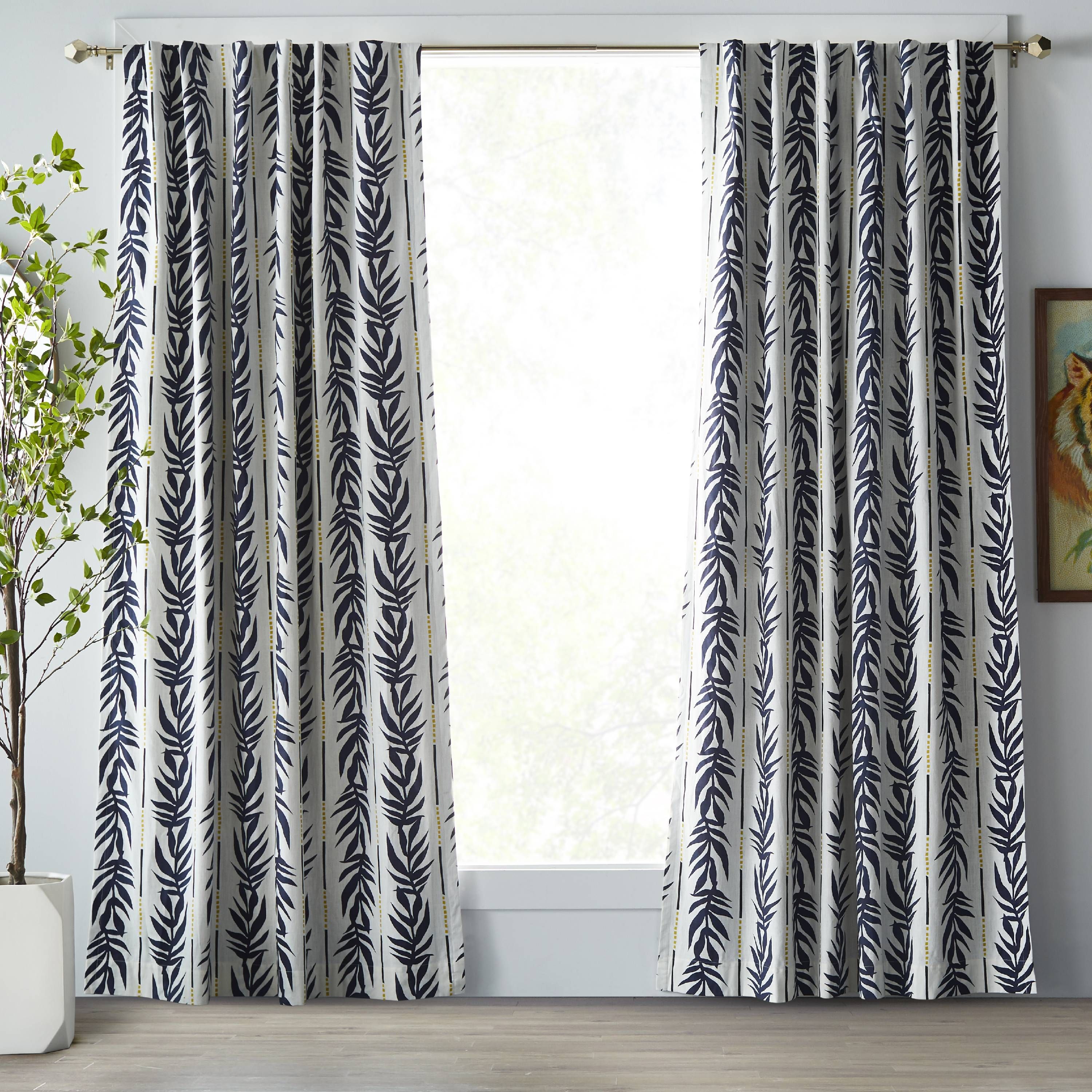 Valance Window Treatment Custom Made Curtain Yellow Gray and Off-White Stripe 