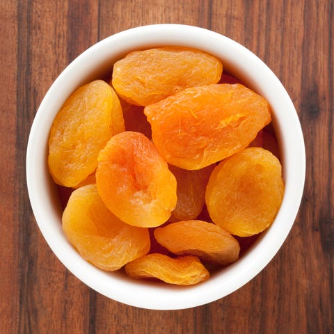 Dried apricots - foods high in iron 