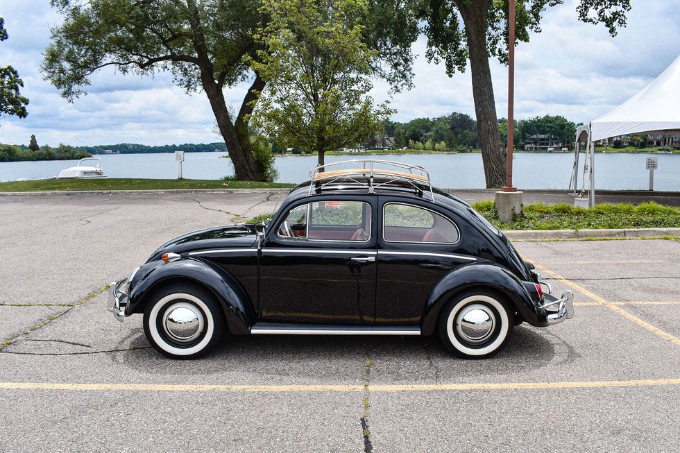 Color Volkswagen classic car Photograph of classic Volkswagen Beetle