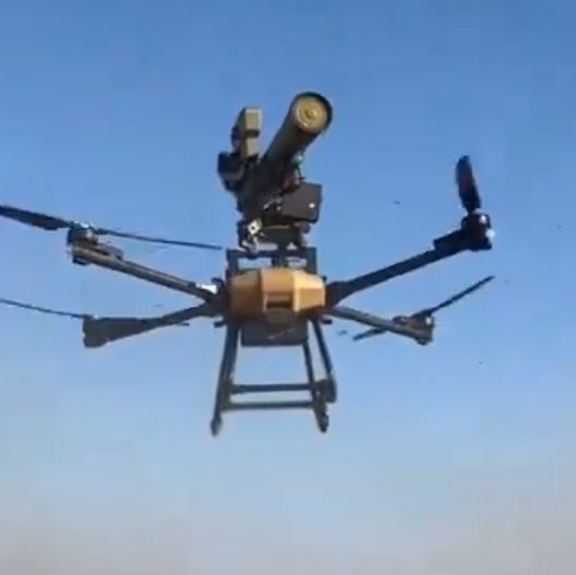 Russia Test Launched a Big Anti-Tank Missile From a Civilian Drone