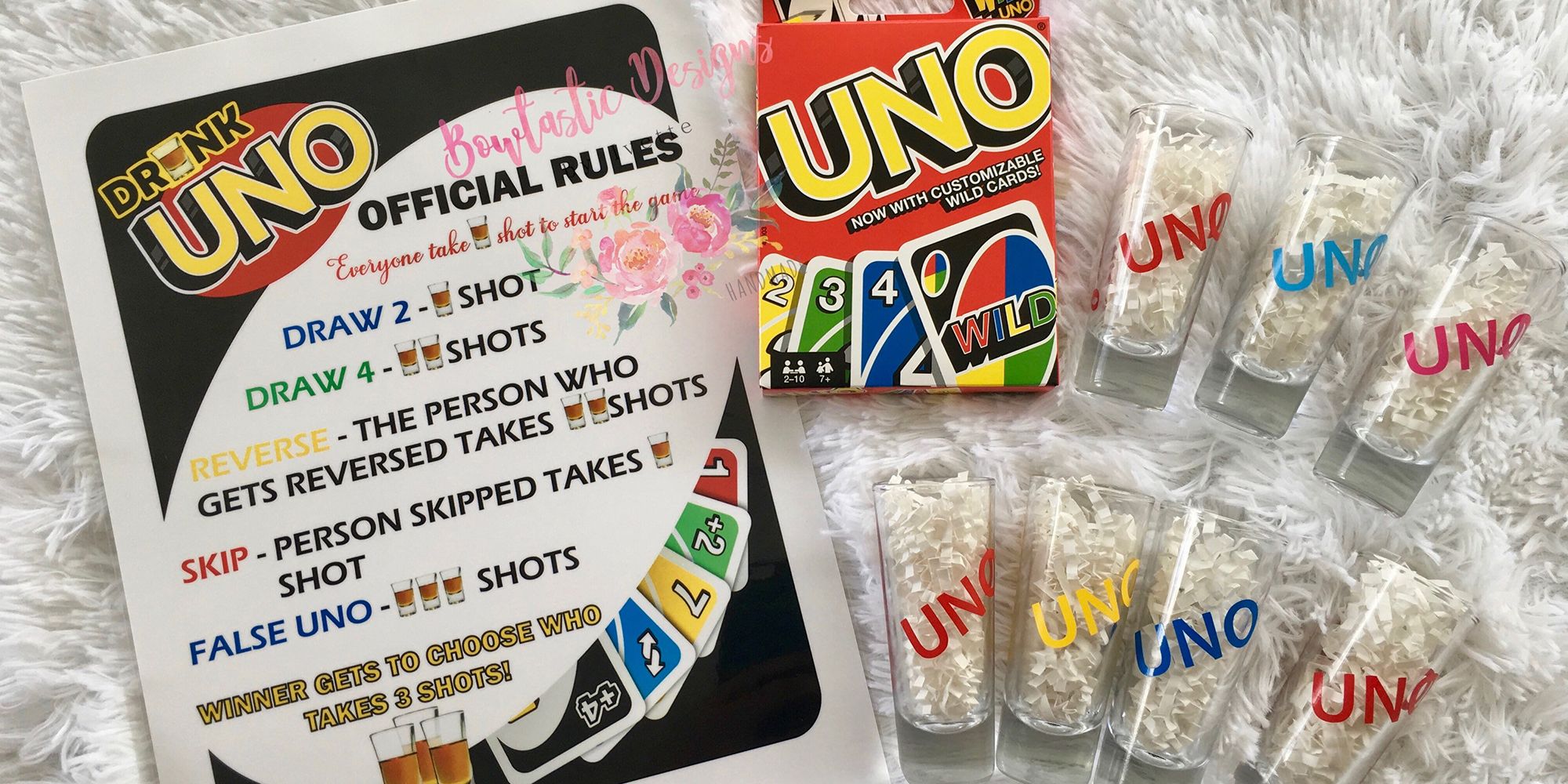 Drinking game Drunk Uno For Adult Uno Drinking Game-white