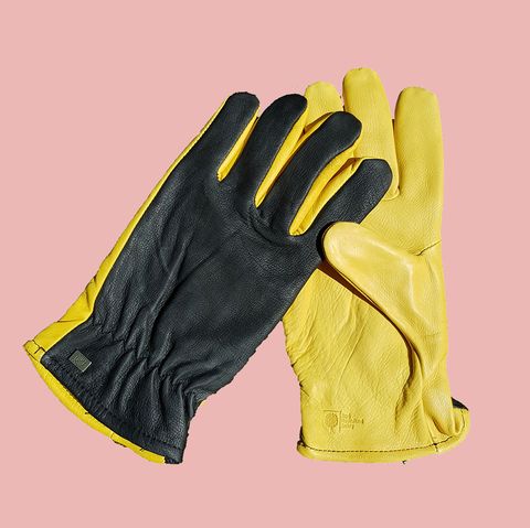 Safety glove, Glove, Yellow, Personal protective equipment, Hand, Font, Fashion accessory, Textile, Bicycle glove, Formal gloves, 