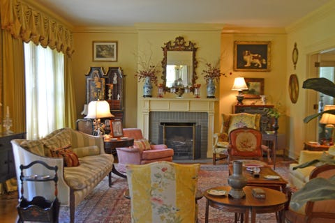 Living room, Room, Property, Furniture, Interior design, Building, Yellow, House, Home, Real estate, 