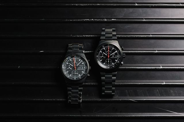 two black porsche design chronograph 1 watches
