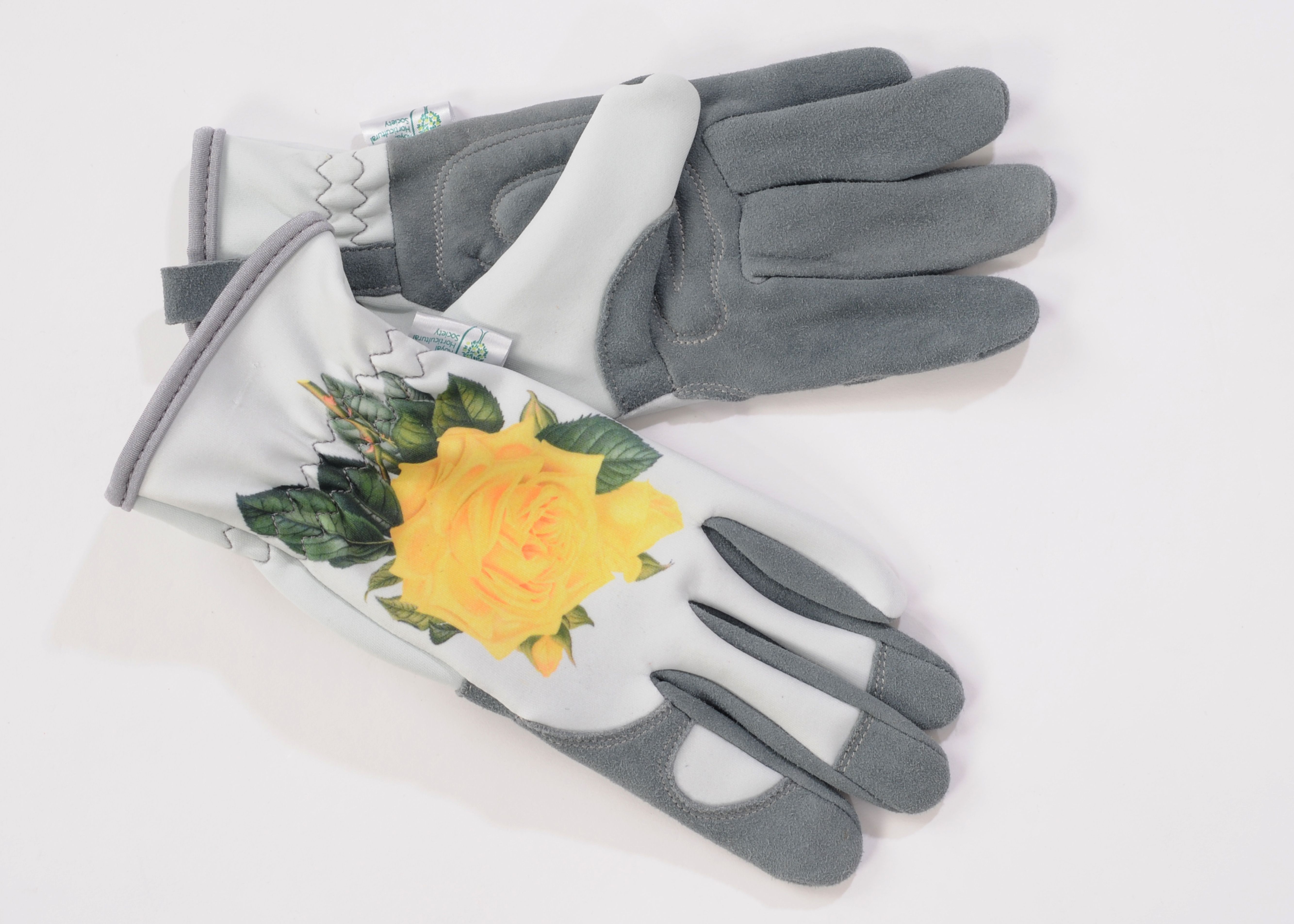Size Medium RHS Tough Tips Ladies Gardening Gloves Lavender 