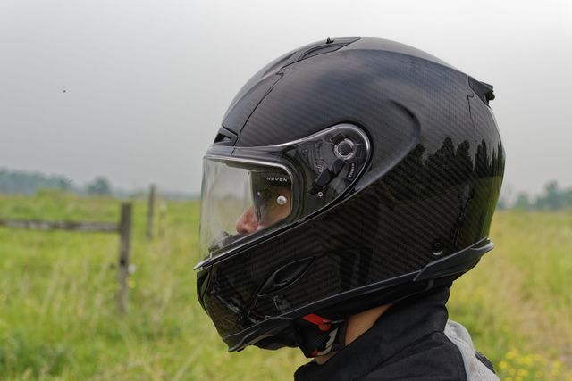 forcite mk1s helmet on rider